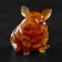 Souvenir "Pig", amber