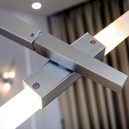 Ceiling Ceiling ST LUCE. SL947.102.14. Laconicita. 14x5 watts, G9, 40x160x73 cm, silver color-17