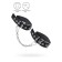 Establishment Pecado BDSM, from one strap with eyelets, genuine leather, black
