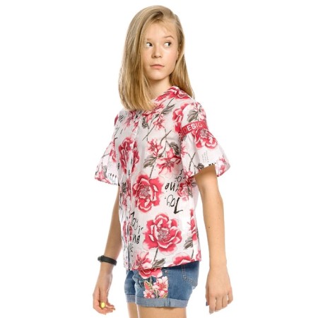 Blouse for girls, height 134 cm, white color-2
