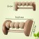 Feet massage "Night Happiness", 14.5 × 8.5 × 5 cm, 4 wheels with spikes, wooden, beige color