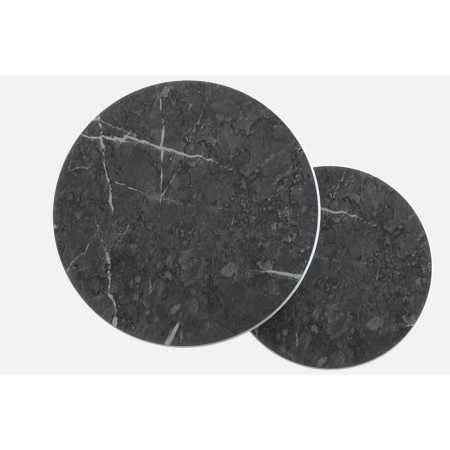 Table Journal Loft DQ No. 1 Duae (set) Storesh. Black marble, m/k white D605 (475), H420 (320), st.-3