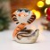 New Year. Souvenir "Snake Lalya" 6 × 5.5cm, gzhel, color