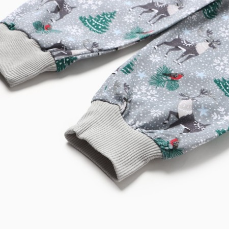 Pajamas for a boy, gray color, height 110 cm-8