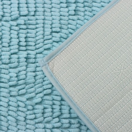 Bathroom mat “Long Books”, 50 × 80 cm, Buhli length 2 cm, Blue color-4