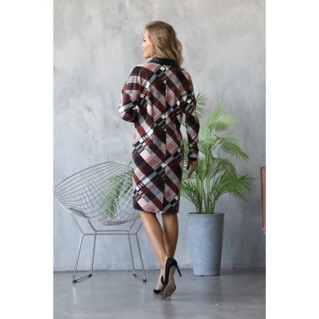 Women's dress, size 48, black color, brown-8