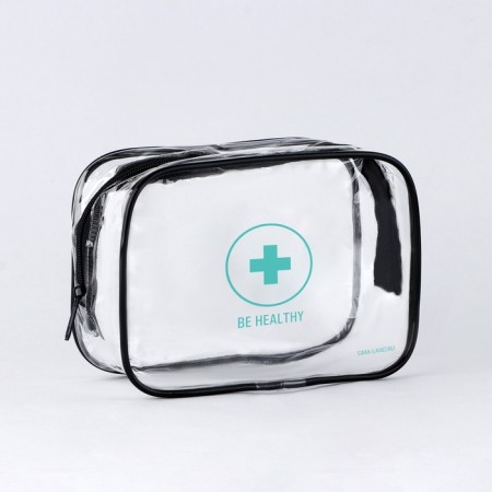 Transparent “Be Healthy” road kit, 12*10 cm,-2