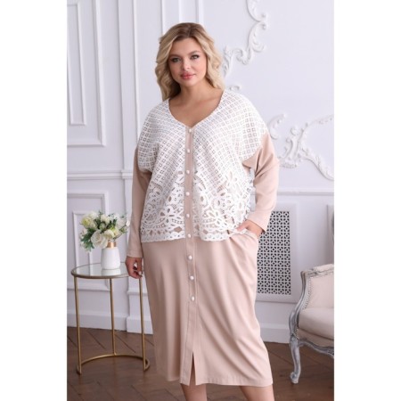 Women's dress, size 54, pink color-11