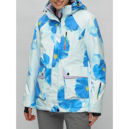 Ski suit female, size 42, blue color-29