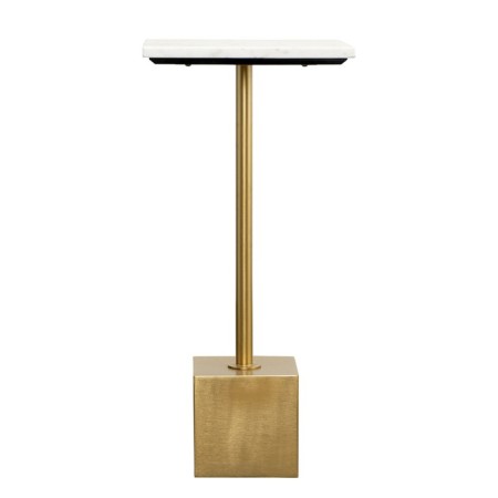 Clean Svein table, 300 × 300 × 630 mm, marble / gold color-4