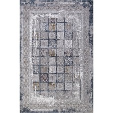 Rectangular carpet Karmen Hali Quantum, size 78x150 cm, color Grey/Grey