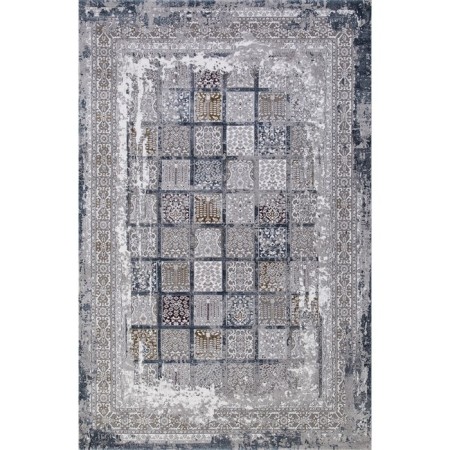 Rectangular carpet Karmen Hali Quantum, size 78x150 cm, color Grey/Grey