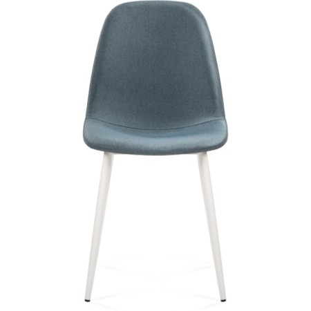 Stol on a metal frame metal/velor, white/gray 44x51x85 cm-1