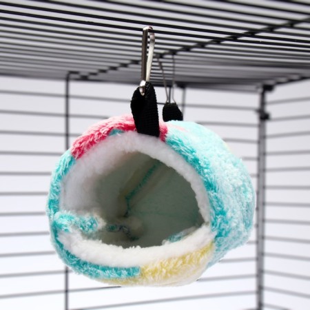 House for rodents, "stars" blue fleece-4