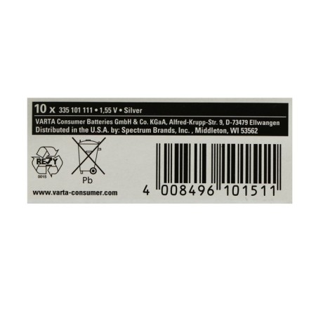 Battery VARTA Silver Oxide, 335 (SR512SW) - 1BL, 1.55 V, blister, 1 pc.-5