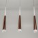 Suspended Citilux “Vegas” CL227033, 55x9x50 cm, 3x7W, LED, brown color