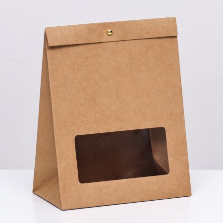 Box-pack, craft with a window, 23 x 18 x 10 cm