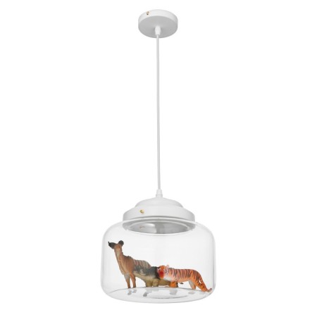 Suspension Bayerlux "Clos" LED 9W 3000k white 24x24x17-117 cm