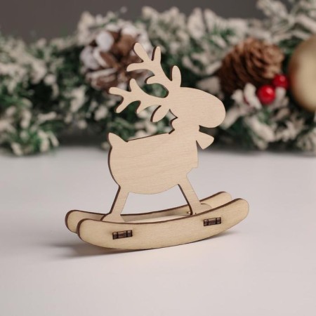 Swearing "Elk with a scarf", 9.5x10.5x2.1 cm-2