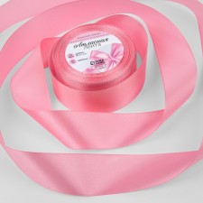Satin tape, 40 mm × 23 ± 1 m, pale pink color No. 147