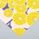 Scrapbooking "Yellow Flowers" density 180 g 15.5x17 cm