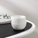 Pot for flowers with the Podon "Japan", 125 ml, d = 8 cm, h = 6.5 cm, white color