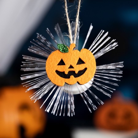 LED toy "Pumpkin" 10 cm, batteries AG13x3, glow of multi-1