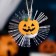 LED toy "Pumpkin" 10 cm, batteries AG13x3, glow of multi