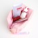 Lightning cosmetic bag, pink color