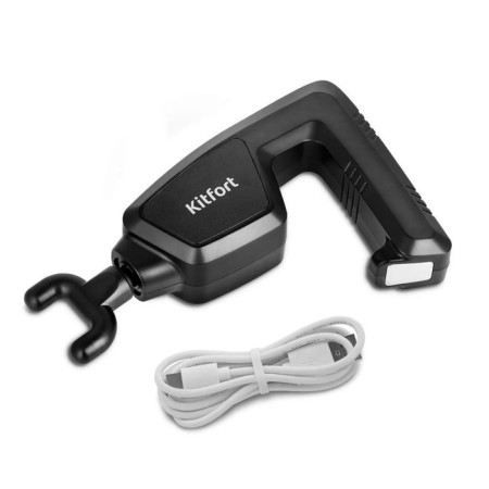 Body massage KitFort KT-2976, electric, percussion, 24 watts, 6 nozzles, black-8