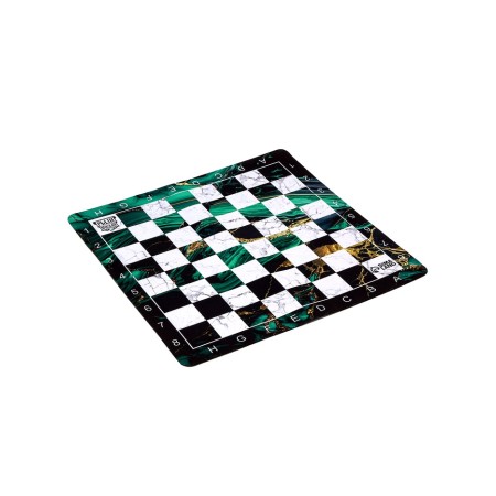 The chess field "Malachite" 40 x 40 x 0.2 cm, rubber