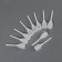 Pipetok set, 10 pcs, white color