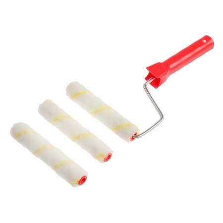 Roller scrap, microfiber, 150 mm, handle d = 6 mm, d = 16 mm, pile 10 mm, 2 spare rollers