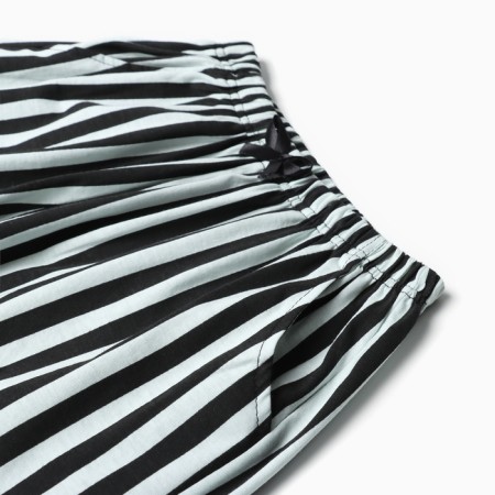 Female home set (T-shirt, shorts), Black-Time Street color, river 48-7