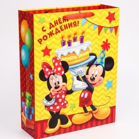 Gift package "Happy Birthday!" 31x40x11 cm, packaging, Mickey Mouse-2