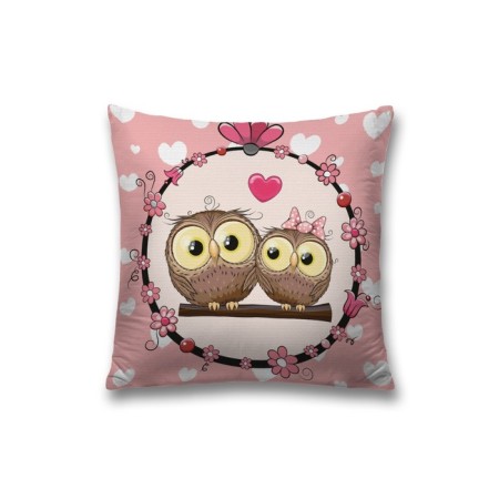 Decorative pillowcase "Love gossip", on a zipper, size 45x45 cm
