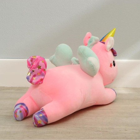 Soft toy "Unicorn", lying, with stars, 40 cm-2