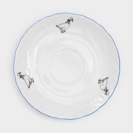 Tea service for 6 Person "Rococo. Geese ", 15 items-10