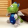 Soft toy "Dragon", with a blue tummy, 20 cm, the color is gray-green