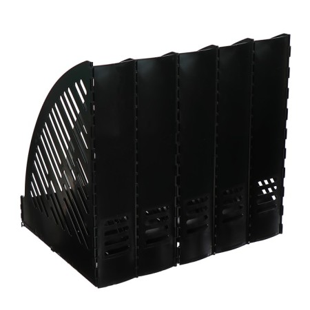 Vertical paper tray, 5 sections, black-2