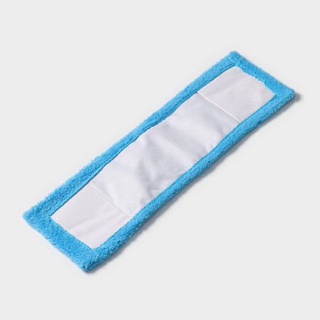 Nozzle for a flat mop of the share, 42 × 12 cm, microfiber, blue color-3