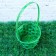 Wicker basket, bamboo, green, medium