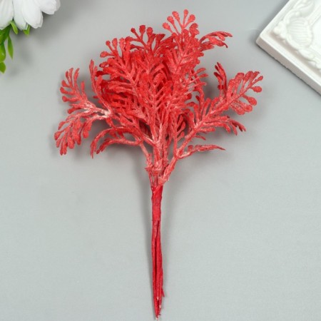Artificial plant for creativity "thuja" 1 bouquet = 6 branches raspberry 13 cm-2