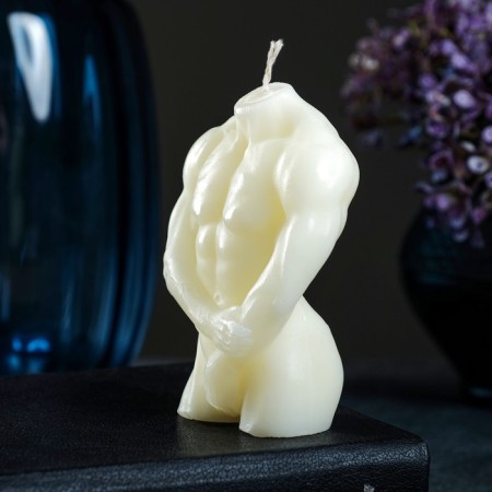 Figure candle "Male Thors No. 2" Milk, 9cm-1