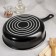Steven Consul, 2.8 l, d = 24 cm, glass cover, plastic handle, anti -stick coating, black color