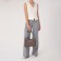 Bag "Golden Rain" with lightning, external pocket, color of powder/brown
