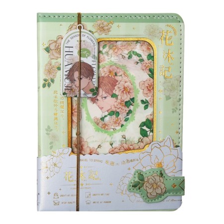 Notebook Gift, A6, 96 sheets, color block, with a curly knife, PVC cover, 3D, "Anime", mix-1