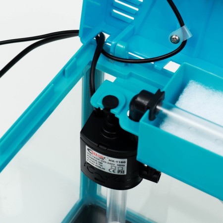 The Seastar HX-240F Aquarium includes: LED lamp, filter, 10 l, blue-7