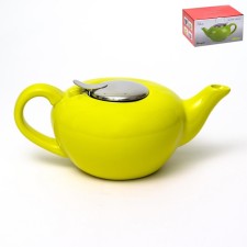 Elrington teapot “Felicita, glaze”, 1 l, lemon color