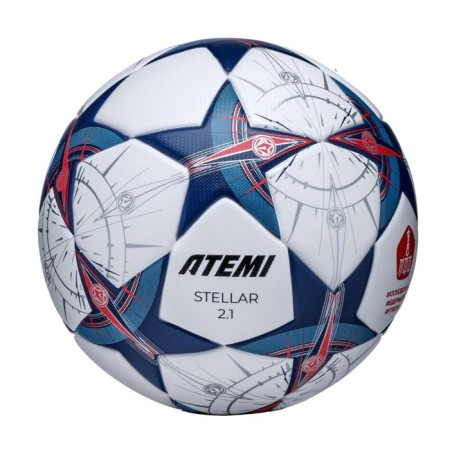 Football Ball ATEMI STELLAR-2.1, PU+EVA, R.4, Thermo MOULD (b/sutures), district 65-66